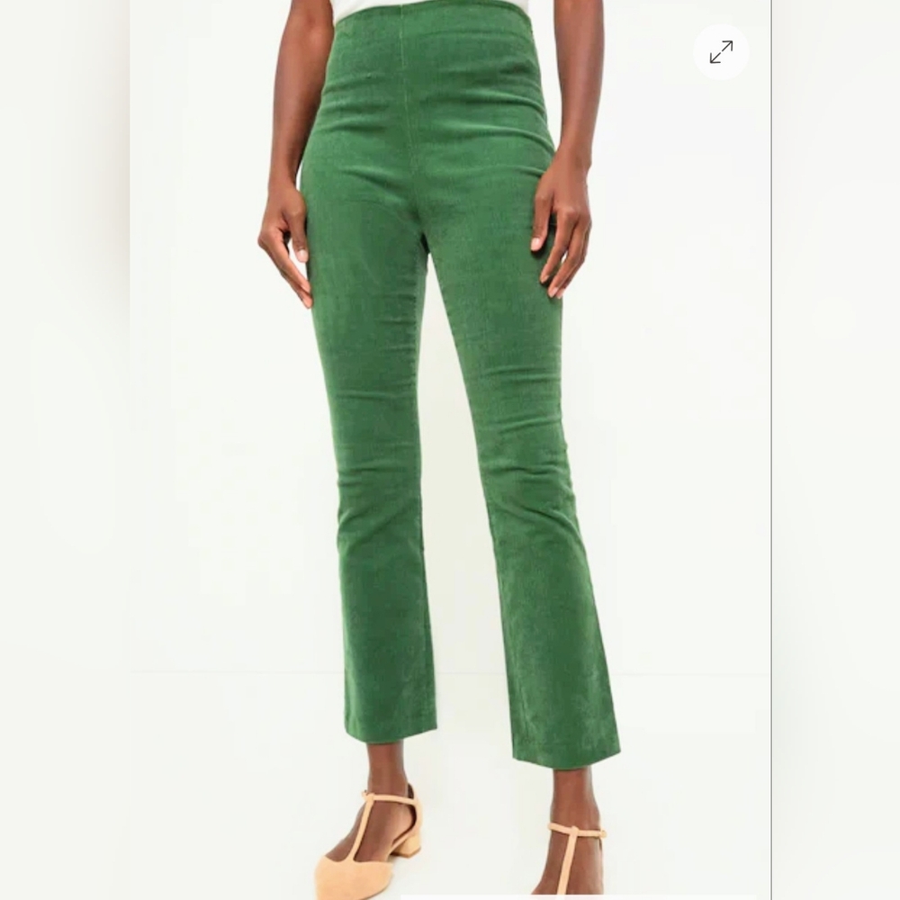 Tuckernuck Forest Green Cropped Corduroy Pants